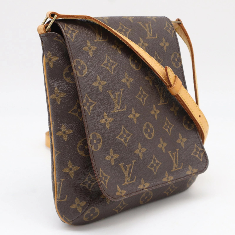 Louis Vuitton Monogram Musette Salsa Canvas Leather Shoulder Bag Beige Brown